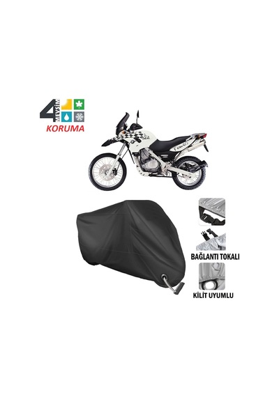 Bmw F650 Gs Dakar Motosiklet Brandası ( Kilit Uyumlu - Siyah