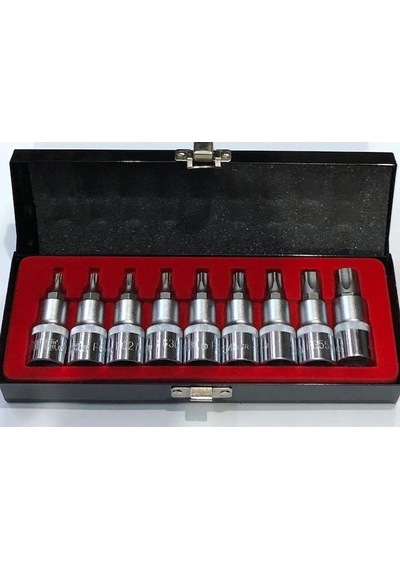 Alfatech 10 Parça Fg 5 Köşeli Torx 1\2 Lokma Takımı
