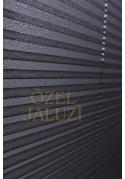 Özel Jaluzi Antrasit Cam Balkon Ve Ofis Plisse Perde 60x200, 411 Çok Renkli
