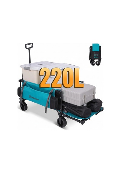 Fundango Deluxe M Premium 220l Frenli Katlanır Vagon Araba