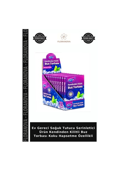 Ev Gereci Soğuk Tutucu Serinletici Ürün Kendinden Kilitli Buz Torbası Koku Hapsetme Özellikli Çok Renkli