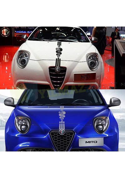 Alfa Romeo Ön Kaput Şerit Oto Sticker Etiket Giulietta 159 156 120 X 30 Cm