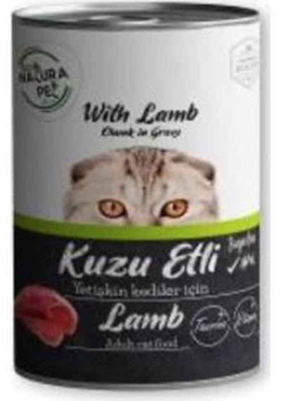 Eco Natura Pet Kuzu Etli Konserve Yetişkin Kedi Maması 400 G