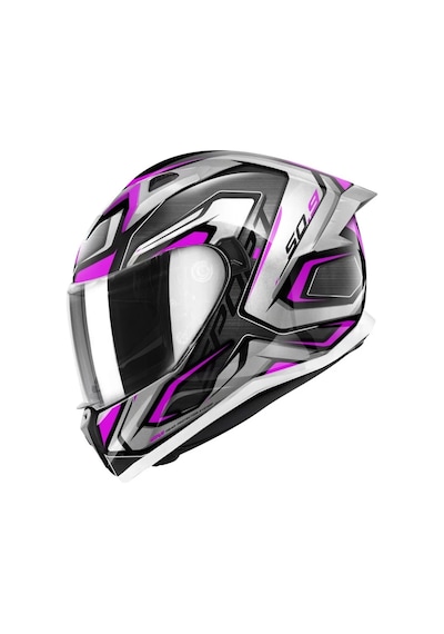 Givi 50.9 Atomic Lady Titanium - Gri - Pembe Kask