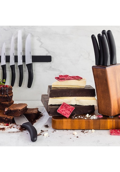 Pirge Çeyizlik Bıçak Seti Deluxe - 21 Parça Siyah