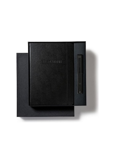 Leuchtturm 1917 Bullet Journal All Black Stealth Collector's Set Limited Edition Kalem, Defter Ve Kitap Ayracı 369716 Siyah