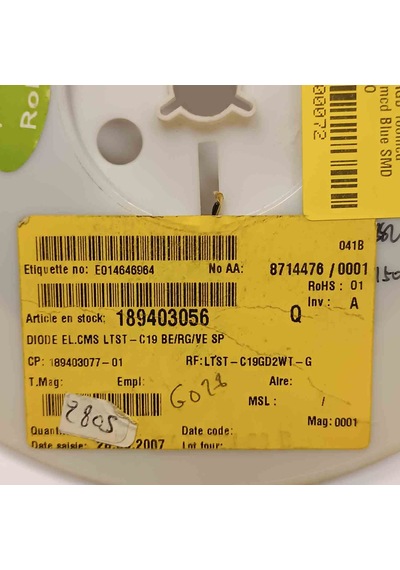 Ltst-c19gd2wt-g Rgb 100mcd Red. 150mcd Green. 40mcd Blue Smd Opto 50 Adet