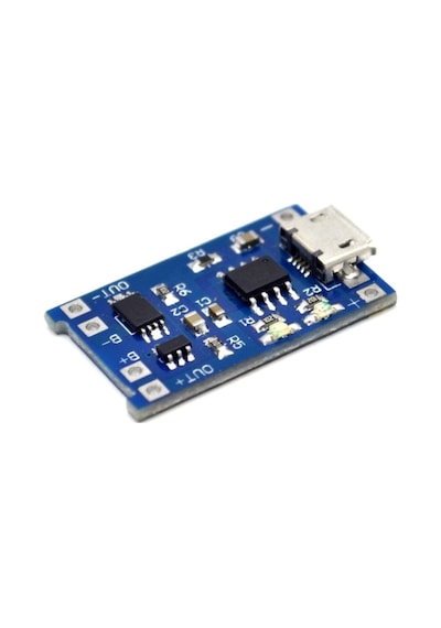 Tp4056 Korumalı Lityum Pil Şarj Devresi Micro Usb Batarya