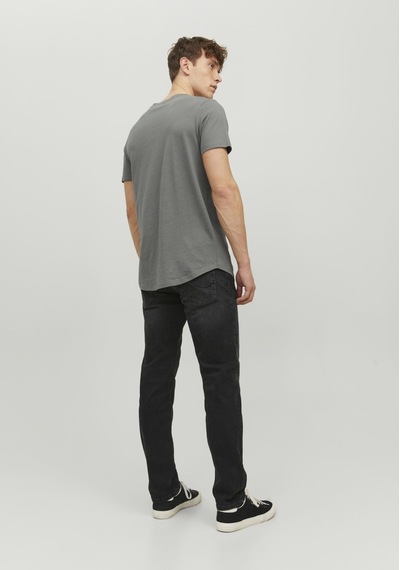 Jack & Jones Bisiklet Yaka Rahat Kesim Tişört-Noa 12113648 Sedona Sage Açık Gri