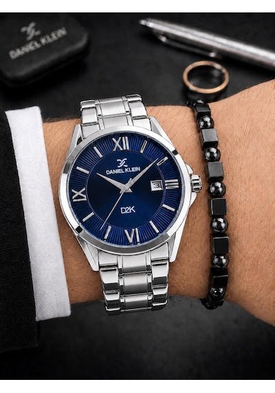 Daniel Klein Damat Ve Takım Elbiseye Özel 2 Yıl Garantili Çelik Kordon Erkek Kol Saati Vs.blkt.1180 Gümüş