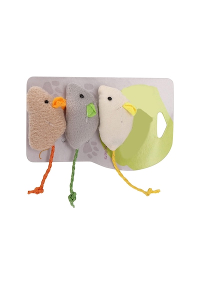 Sogud Kedi Oyuncağı Peluş Fare 3 Lü Set İnteraktif Kedi Oyuncakları, Isırmaya Dayanıklı Yumuş