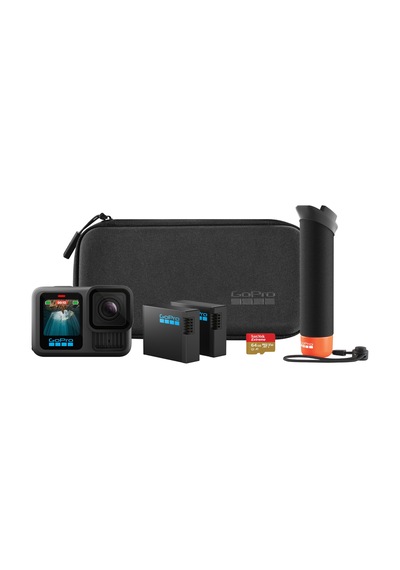 Gopro Hero13 Siyah Aksesuar Paketi - İşleyici, 2 Enduro Pil, 2 Kavisli Yapışkan Montaj, 64 Gb Sandisk Microsd Kart Ve Taşıma Çantası İçerir
