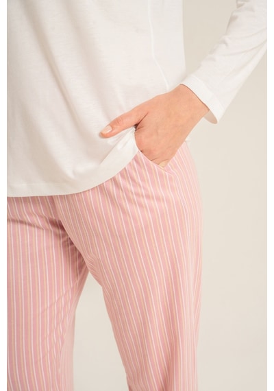 Pierre Cardin Kadın Have A Super Day Beyaz Uzun Kol Pijama Takım Pc9294-s-v2 Pc9294-s-v2