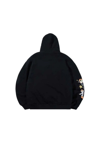 Backcountry Buds Hoodie - Pamuk Siyah Makinede Yıkanabilir Konfor 2XL