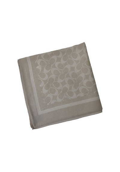Mim Eşarp Işıl İpek - C Desen Siena Eşarp 100x100 Cm Taş