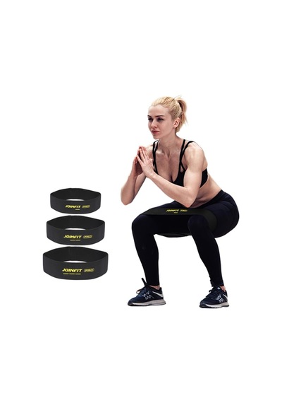 Joınfıt Pro Hip Egzersiz Direnç Bandı Seti 3'lü / 3 Farklı Direnç Seviyesi / Squat, Pilates, Fitness Ve Kalça Antr Çok Renkli