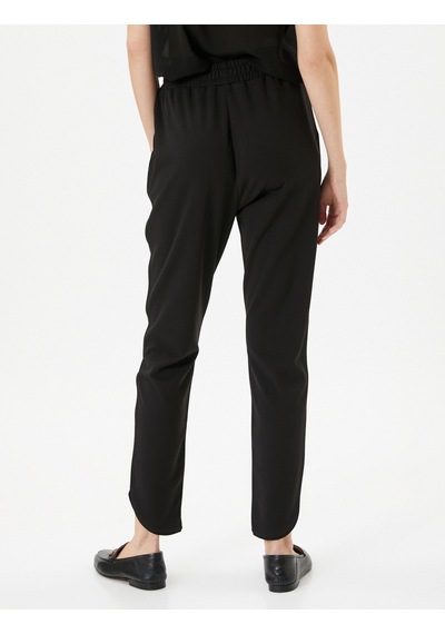 Koton Jogger Pantolon Beli Lastikli Cep Detaylı Siyah 4wak40004ek 4WAK40004EK999 Siyah