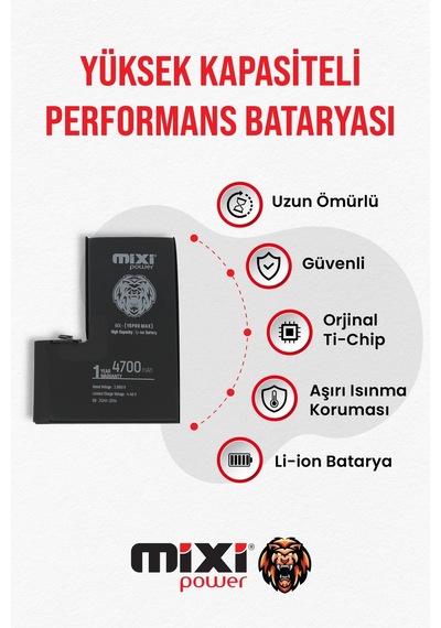 Apple Uyumlu iPhone 15 Pro Max  Yüksek Kapasiteli Batarya, Pil Sağlığı Yüzdesi Gösterir,