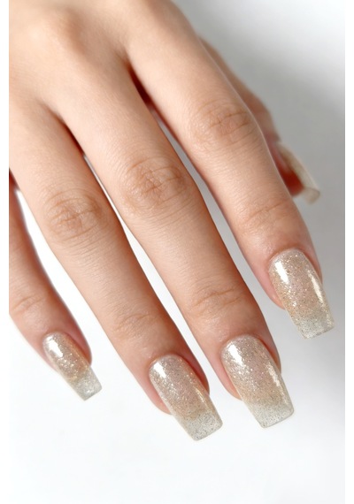 İnce Altın Rengi Simli Kalıcı Oje - Nail Art Oje - Tpo İçermez - Glıtter Gel Polısh G3 58-g3