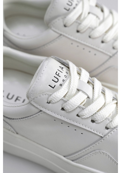 Lufian 122230040 Vanessa Kadın Hakiki Deri Klasik Sneaker Beyaz Beyaz