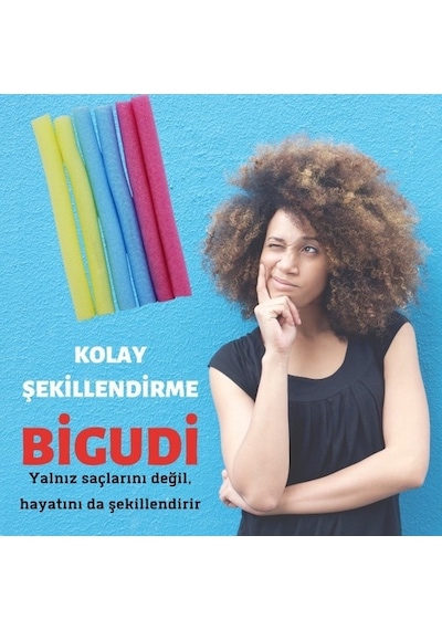Clariss Platonik Sosis Bigudi 6'Lı Çok Renkli