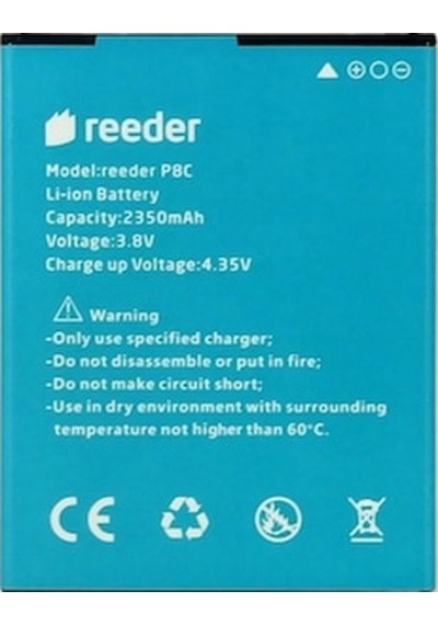 Reeder P8C 2300mAh Batarya Pil