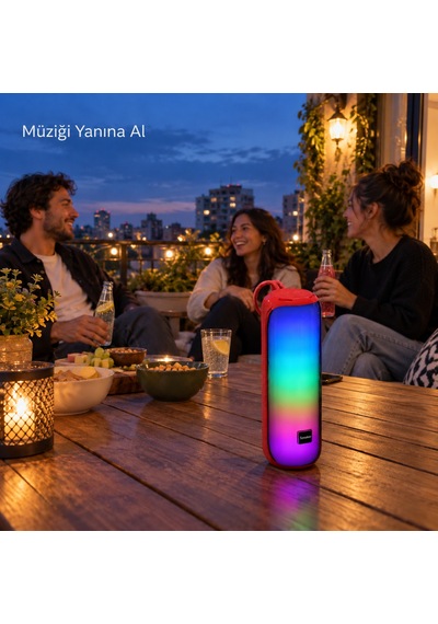 12w Rgb Işıklı Kablosuz Hoparlör 1800 Mah Tws Stereo-1751