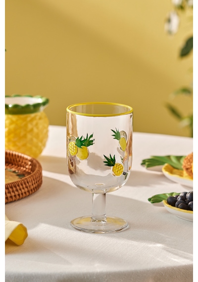 Karaca Pineapple Kadeh 390 Ml Sarı