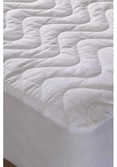 Bebesi Sıvı Geçirmez Fitted Kapitoneli Alez 220x200 Cm Çift Kişilik Alez Beyaz