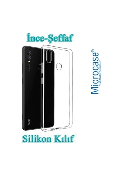 Microcase Huawei Honor 8X Ince 0.2 Mm Soft Silikon Kilif + Cam 288817415 - Seçenek / Cam Koruma-Tempered Glass Istemiyorum