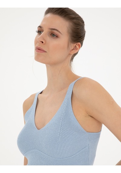 Pierre Cardin Kadın Kazak /triko 50284799-vr249 Açık Mavi