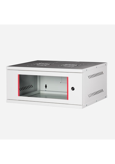 Lande - 4u 19" Cam Kapaklı Duvar Tipi Rack Kabinet Genişlik: 544 Mm Derinlik: 400 Mm Açık Gri Demonte
