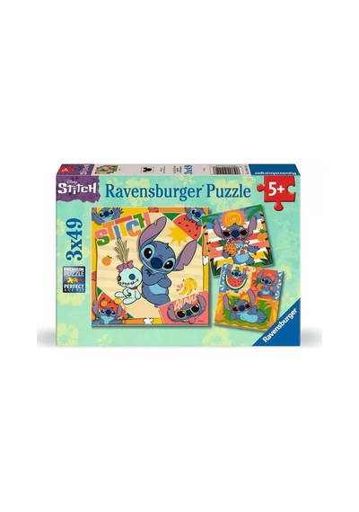Ravensburger Çocuk Puzzle 3x49 Parça Disney Stitch Rpk120041146