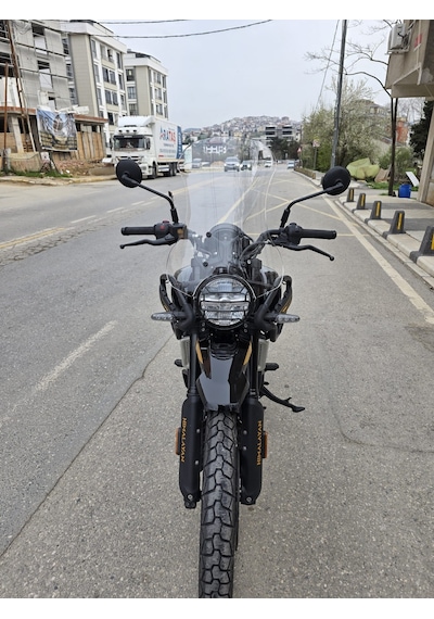 Motocam Royal Enfield Himalayan 450 Ön Cam 2023-2026 Model 49cm Şeffaf Renkli 4mm