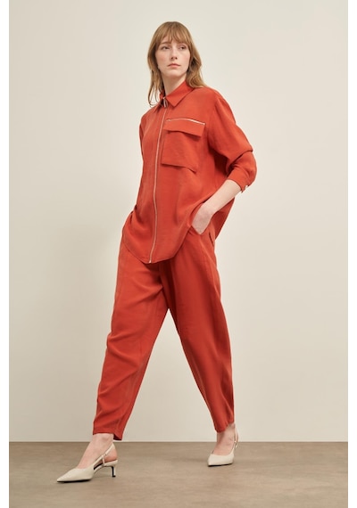 FTZ Women Ftz Modal Takım Kiremit 31036 Kiremit