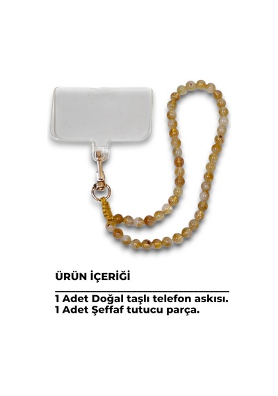 Telefon Bilek Askısı Sitrin Doğal Taş 432-2