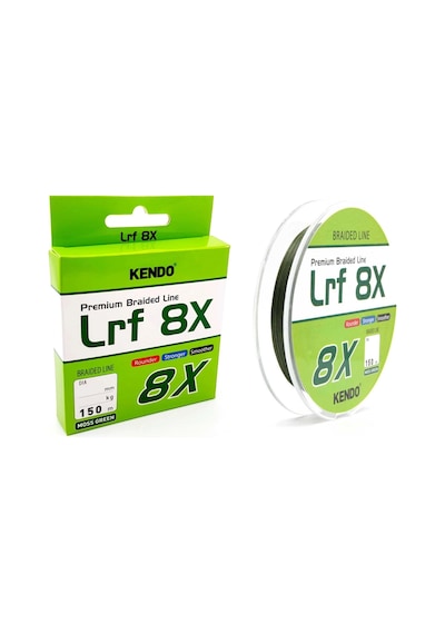 Kendo Lrf 8x Fighting 150mt 0,08mm Moss Green Örgü İp Misina