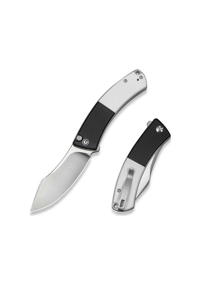 Civivi Outlaw Muk Black & White G10 Handle Black Satin Finished 14c28n Blade Kamp Çakı Siyah - Beyaz