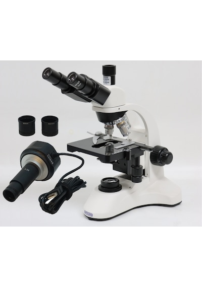 Ece Opto-edu Dijital Mikroskop Trinoküler 2000x Büyütmeli Biyoloji Mikroskobu Ve 5.0mp Mikroskop Kamerası Usb Bağlantılı Alüminyum Bavulda