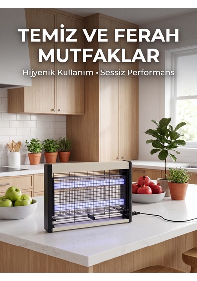 Çift Uv Işıklı Elektrikli Sinek Öldürücü - Lisinya