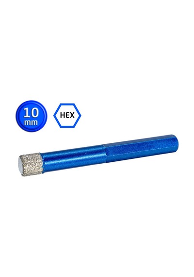 Master 530932 Altıgen Saplı Granit Mermer Delme Panç 10 Mm