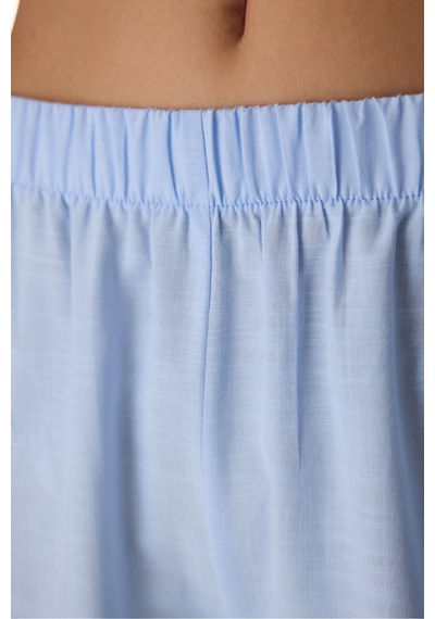 Penti Mavi Relax Time Pamuklu Pantolon Pijama Altı
