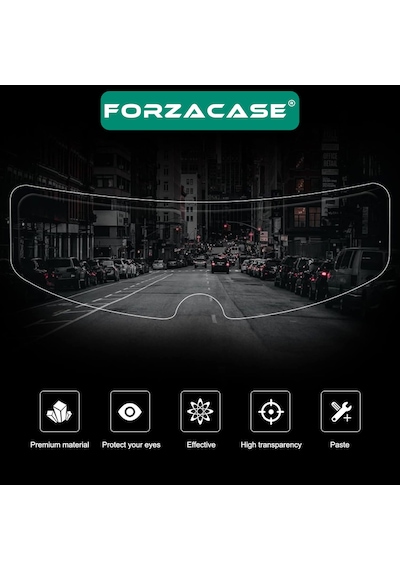 Forzacase Fc548 Motosiklet Kaskı İçin Yağmur Kaydırıcı Buhar Önleyici