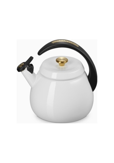 Le Creuset Su Isıtıcısı Çanı 2,1 L, Emaye Karbon Çelik, Şık Ve Dayanıklı Su Isıtıcılar Beyaz 11