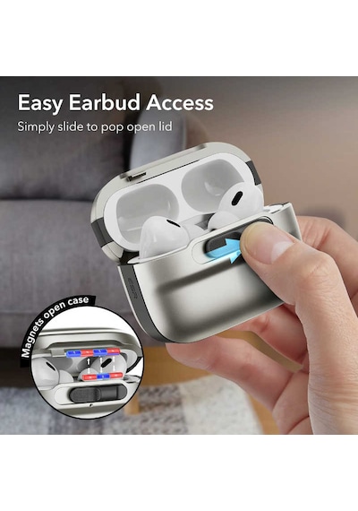 Esr Apple Uyumlu AirPods Pro / Pro 2 Kılıf - Halolock Pulse Flicklock Magsafe