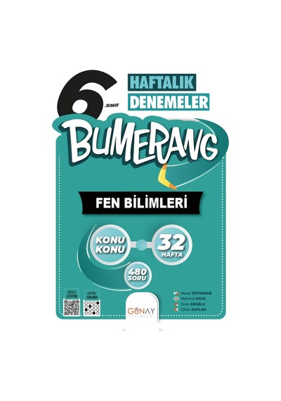 Günay 6.Sınıf Bumerang 32 Haftalık Fen Bilimleri Denemesi