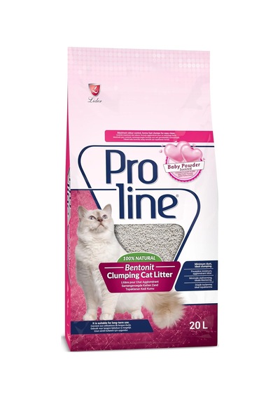 Proline Bebek Pudra Kokulu Bentonit Kedi Kumu 20 L