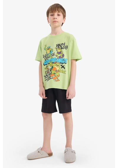 Defacto Erkek Çocuk Ninja Turtles-retro Pijama Takımı Kısa Kollu Üst Şort E6965a825hsgn597 Yeşil Defacto Erkek Çocuk Ninja Turtles-retro Pijama Takımı Kısa Kollu Üst Şort E6965a825hsgn597 Yeşil