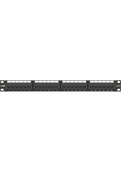 Ager Ac-611-24e 8p8c,lsa,altın Kontak 24 Port Cat6 Dolu 1u Zırhsız Patch Panel