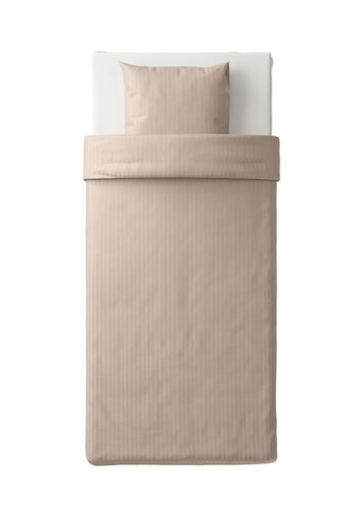 Ikea Nattjasmın Tek Kişilik Nevresim Takımı 150 X 200 Cm Bej
